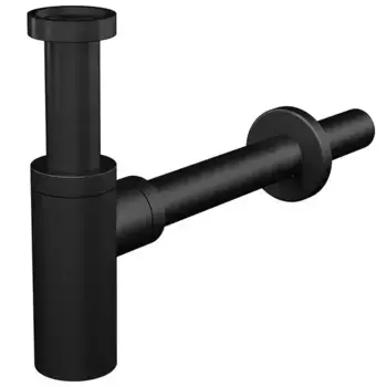 Сифон для раковины «AlcaPlast» A400 чёрный матовый