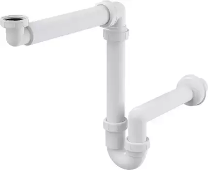 Сифон для раковины «AlcaPlast» A434 белый