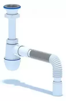 Сифон для раковины «АНИпласт» С0110 белый