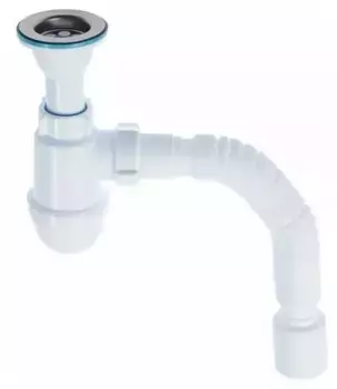 Сифон для раковины «АНИпласт» Варяг C5510 белый