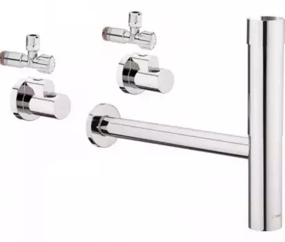 Сифон для раковины «Hansgrohe» HG 52120000 Flowstar набор с дизайнерским сифоном хром