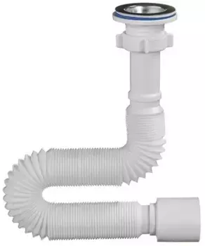 Сифон для раковины «Orio» А-301421 1 1/4"х50 нержавеющая сталь