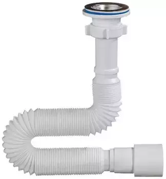 Сифон для раковины «Orio» А-3016 1 1/4"х40/50 нержавеющая сталь