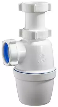 Сифон для раковины «Orio» А-4000 1 1/2"х40 без выпуска нержавеющая сталь