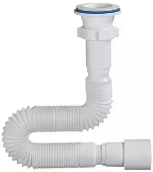 Сифон для раковины «Orio» А-7013 1 1/2"х 40/50 белый