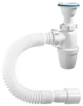 Сифон для раковины «Orio» А-72019 1 1/2"х40 белый