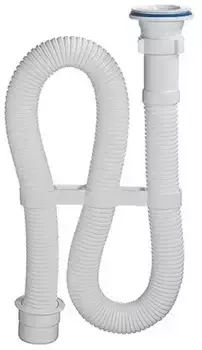 Сифон для раковины «Orio» АC-7011 1 1/2"х40 переходник на 50мм белый