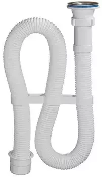 Сифон для раковины «Orio» АС-3011 1 1/2"х40 переходник на 50мм нержавеющая сталь