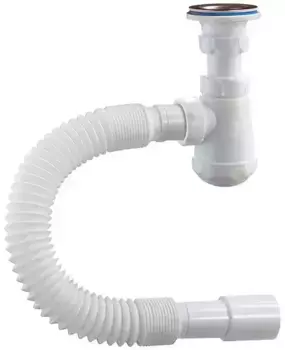 Сифон для раковины «Orio» М-32034 1 1/4"-32 нержавеющая сталь