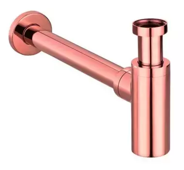 Сифон для раковины «Remer» Minimal 958LRL полированная медь