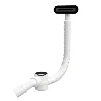 Сифон для ванны слив-перелив «Excellent» Heaven черный матовый Клик-клак