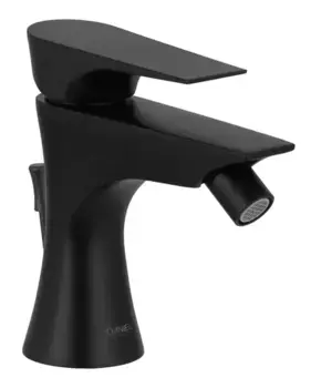 Смеситель для биде «Daniel» Diva DV60415 с донным клапаном чёрный матовый