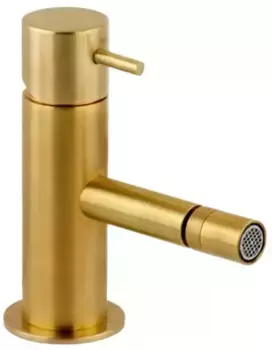 Смеситель для биде «Daniel» Tokyo TK604DP с донным клапаном брашированное золото