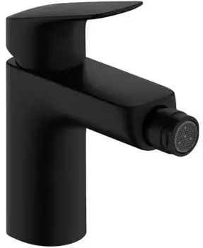 Смеситель для биде «Hansgrohe» Logis 71200670 с донным клапаном чёрный матовый