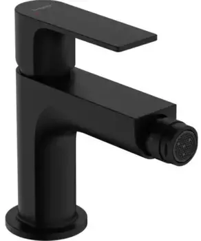 Смеситель для биде «Hansgrohe» Rebris E 72211670 с донным клапаном чёрный матовый