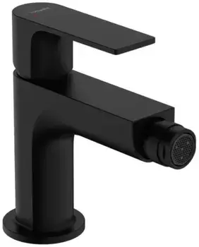 Смеситель для биде «Hansgrohe» Rebris E 72213670 с донным клапаном чёрный матовый