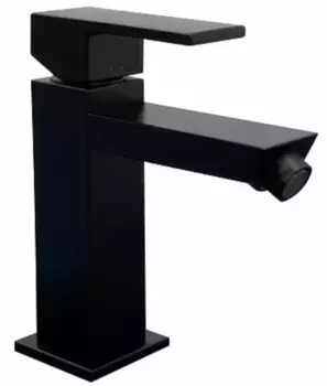 Смеситель для биде «Kerama Marazzi» Futura 66425KM.01.093 с донным клапаном чёрный матовый