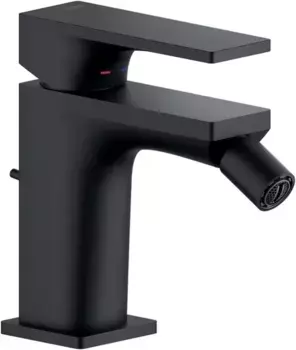Смеситель для биде «Nobili» Seven SE124119/1BM с донным клапаном чёрный матовый