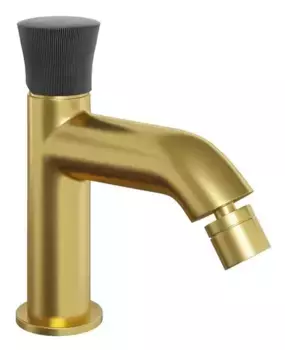 Смеситель для биде «Paini» Domus 18PJ304PZ матовое золото/чёрный матовый