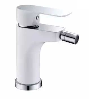 Смеситель для биде «Triton» Панама 19506W белый/хром