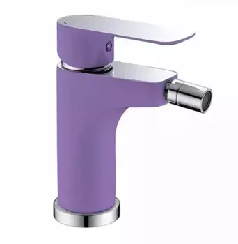 Смеситель для биде «Triton» Панама 19506Z фиолетовый/хром