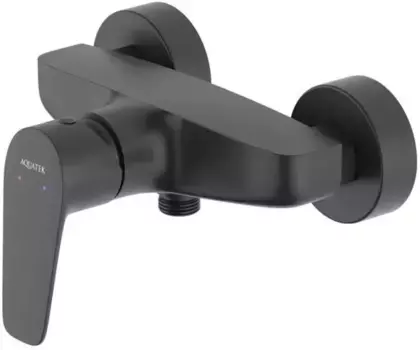 Смеситель для душа «Акватек» Бетта AQ1160MB чёрный матовый