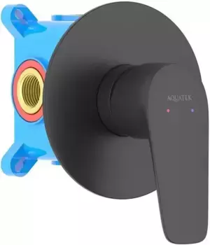 Смеситель для душа «Акватек» Бетта AQ1166MB чёрный матовый