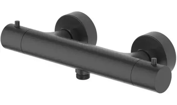 Смеситель для душа «Акватек» Европа AQ1363MB с термостатом чёрный матовый