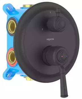 Смеситель для душа «Акватек» Классик AQ1547MB чёрный матовый