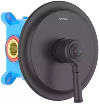 Смеситель для душа «Акватек» Классик AQ1566MB черный матовый