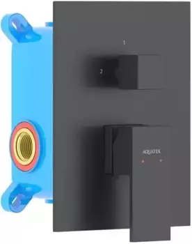 Смеситель для душа «Акватек» Либра AQ1646MB чёрный матовый