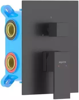 Смеситель для душа «Акватек» Либра AQ1647MB черный матовый