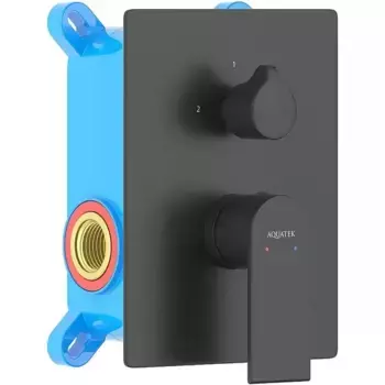 Смеситель для душа «Акватек» Лира AQ1446MB чёрный матовый