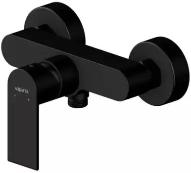 Смеситель для душа «Акватек» Лира AQ1460MB чёрный матовый