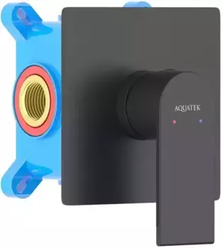 Смеситель для душа «Акватек» Лира AQ1466MB чёрный матовый