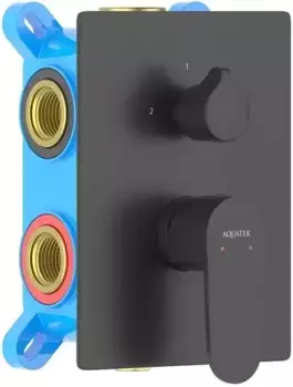 Смеситель для душа «Акватек» Оберон AQ1247MB чёрный матовый