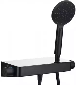 Смеситель для душа «Allen Brau» Fantasy 5.11002-31 с термостатом чёрный матовый