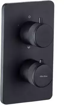 Смеситель для душа «Allen Brau» Priority V.2 5.31213-31 с термостатом чёрный матовый
