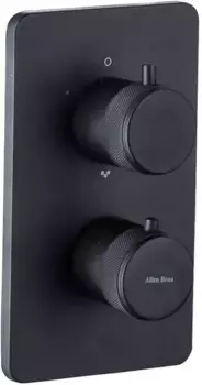 Смеситель для душа «Allen Brau» Priority V.3 5.31314-31 с термостатом чёрный матовый