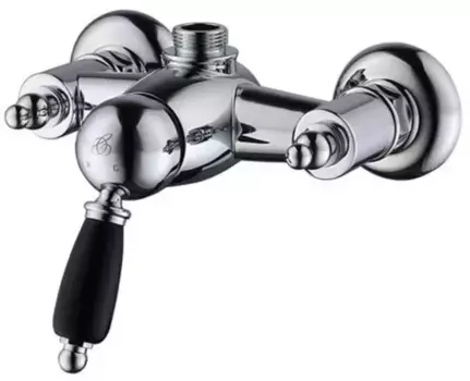 Смеситель для душа «Caprigo» Adria Uno Black Edition 02B-517-crm хром