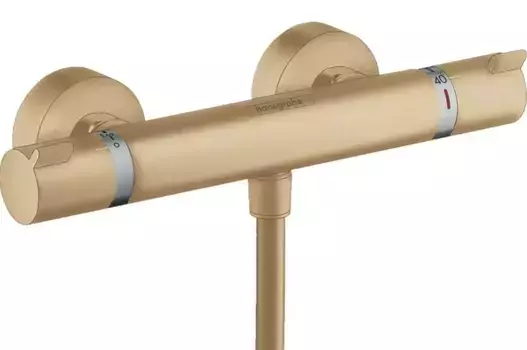 Смеситель для душа «Hansgrohe» Ecostat Comfort 13116140 с термостатом шлифованная бронза