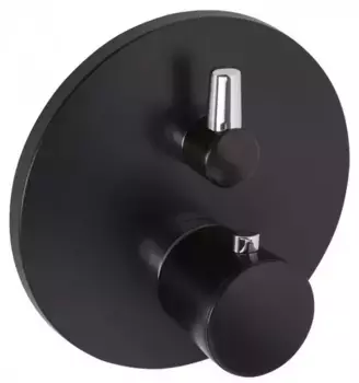Смеситель для душа «Kludi» Balance 528308775 с термостатом чёрный матовый/хром