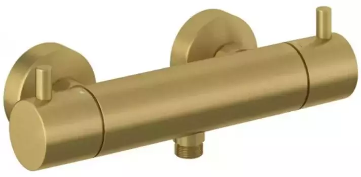 Смеситель для душа «Kludi» Bozz 35203N038 с термостатом брашированное золото