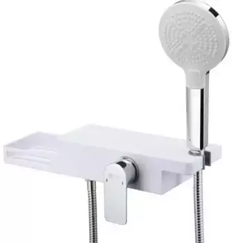 Смеситель для душа «Lemark» Unibox LM6903CW белый/хром