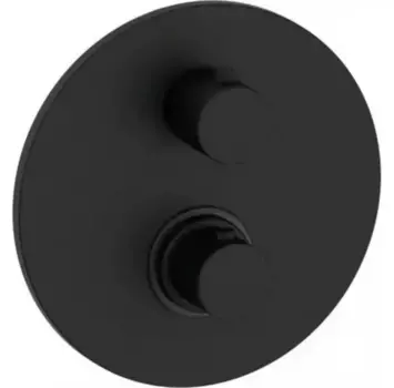 Смеситель для душа «Paffoni» Light LIQ019NO с термостатом чёрный матовый