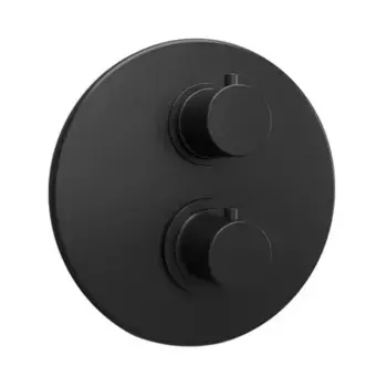 Смеситель для душа «Paini» Cox 78PZ691TH с термостатом чёрный матовый