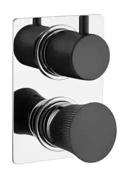 Смеситель для душа «Paini» Domus 18CR691PZ хром/чёрный матовый