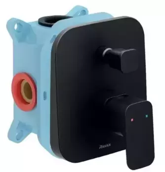 Смеситель для душа «Ravak» 10° Free TD F 065.20 чёрный матовый