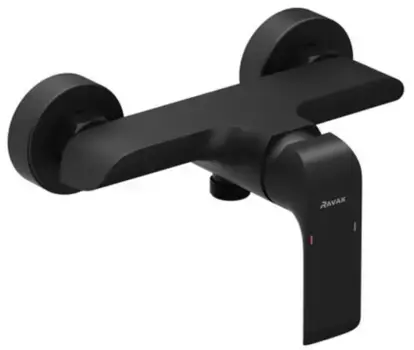 Смеситель для душа «Ravak» Flat FL 032.20/150 чёрный матовый
