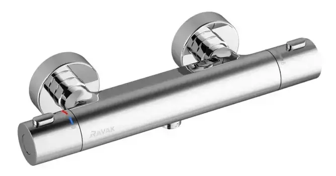 Смеситель для душа «Ravak» Termo 300 TE 033.00/150 с термостатом хром